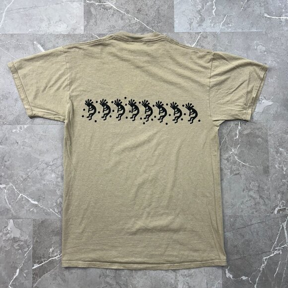 Vintage Kokopelli Graphic Tee Mens Large Native Aztec Southwest Short Sleeve - Picture 2 of 11